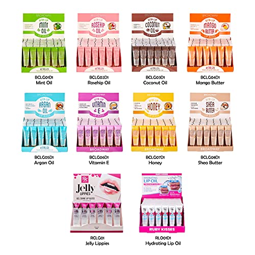 Ruby Kisses Broadway Vita-Lip Clear Lip Gloss Box Display Set (Shea Butter) - Image 8