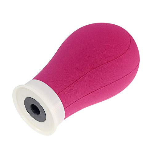 Bileaf 24 Inch Poly Canvas Block Wig Mannequin Head With Stand Pink Styling Manikin Head Set Display Canvas Wig Head with Mount Holes(Rosy Head) - Image 7