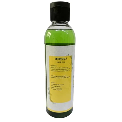 Hair Oil 6.76 fl oz., with Bhringraj, Amla Extract, Kalonji, Seasme, Avacado, Walnut, Thyme, Jajoba , Grape Seed & Coconut Oil 200 ml - Image 4