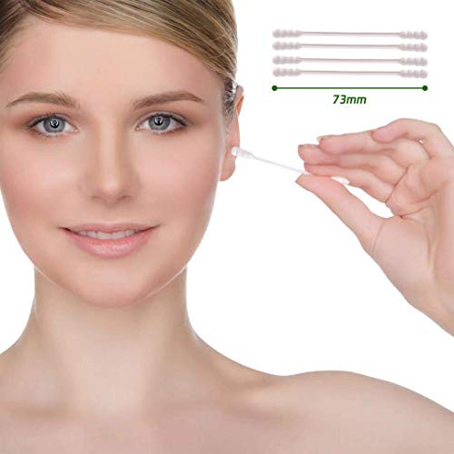 800 Pieces Cotton Swabs, Double Spiral Tipped with Paper Stick, Quality Cotton Heads- Sturdy Handle - Multipurpose, 4 Packs, 200 Pieces 1 Pack - Image 3