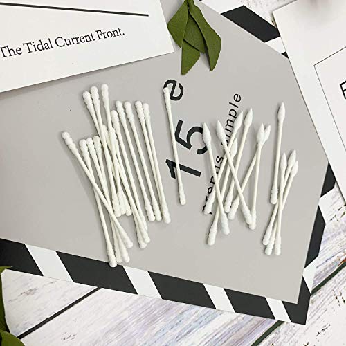 800 Pieces Cotton Swabs, Double Spiral Tipped with Paper Stick, Quality Cotton Heads- Sturdy Handle - Multipurpose, 4 Packs, 200 Pieces 1 Pack - Image 4