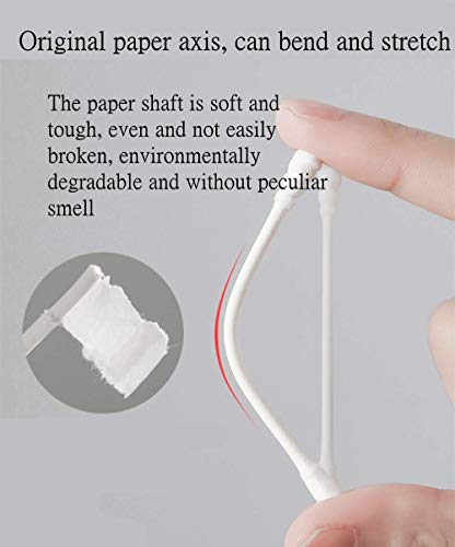 800 Pieces Cotton Swabs, Double Spiral Tipped with Paper Stick, Quality Cotton Heads- Sturdy Handle - Multipurpose, 4 Packs, 200 Pieces 1 Pack - Image 6