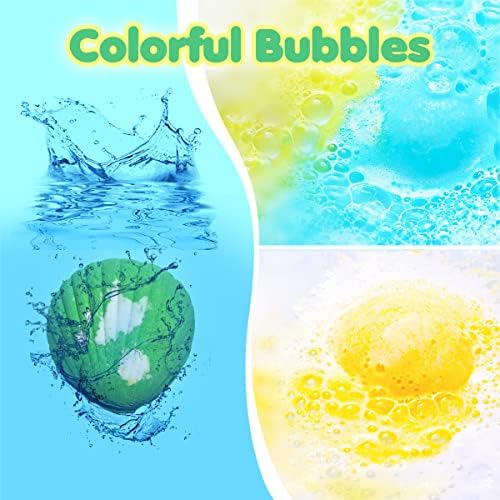 Bath Bombs for Kids with Surprise Toys Inside, 12 Pack Shell Kids Bath Bombs Gift Set for Girls Boys Birthday, Christmas, Halloween, Handmade Organic Bath Fizzy Bomb with Sea Animal for Children - Image 2
