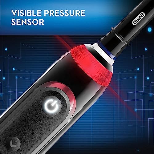 Oral-B Pro Smart Limited Power Rechargeable Electric Toothbrush with (2) Brush Heads and Travel Case, Black - Image 4