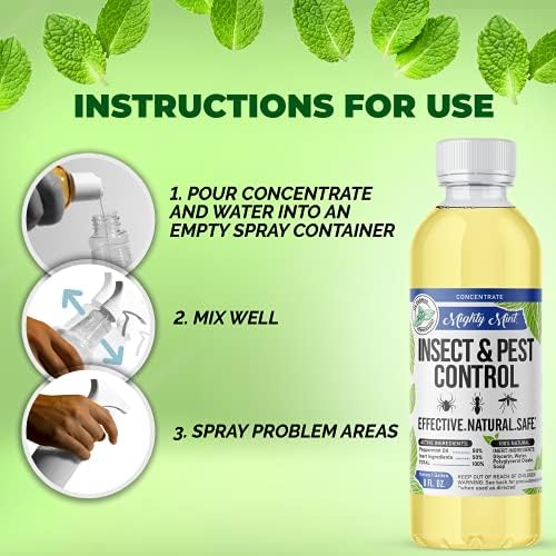 Mighty Mint Peppermint Oil Insect & Pest Control Spray with Concentrate - Makes 1 Gallon - Image 5