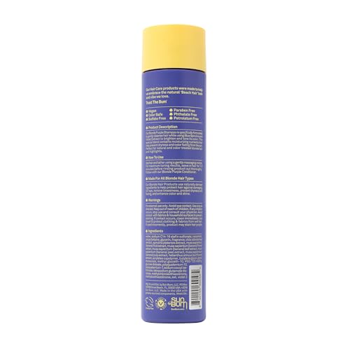 Sun Bum Blonde Conditioner | UVprotecting and Cruelty Free Color Enhancing and Toning Hair Treatment for Blondes | 10 Oz - Image 2