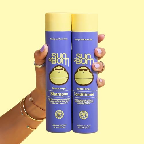 Sun Bum Blonde Conditioner | UVprotecting and Cruelty Free Color Enhancing and Toning Hair Treatment for Blondes | 10 Oz - Image 4