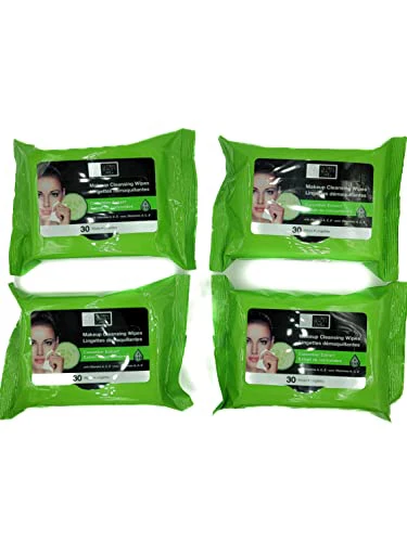Global Beauty Care Cleansing Makeup Removal Wipes Bulk - Great for travel toiletries - 120 Count (4-Pack) (Cucumber) - Image 3