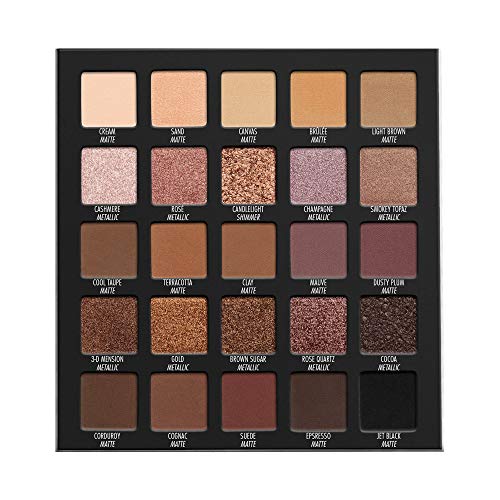 LORAC PRO Matte & Shimmer Eyeshadow Palette, Metallic High Pigmented, Mirror Compact - Image 2