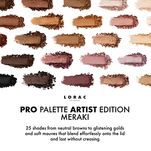 LORAC PRO Matte & Shimmer Eyeshadow Palette, Metallic High Pigmented, Mirror Compact - Image 4
