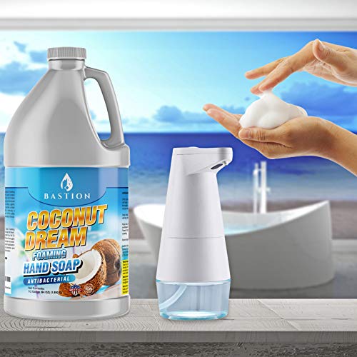 Bastion Antibacterial Foaming Hand Soap - Coconut Dream Hand Wash - Bulk Refill Jug. Coconut Dream Scented. Non-toxic. Made in the USA.(Foaming Dispenser Required) (Coconut, 1/2 Gallon (64 oz)) - Image 4