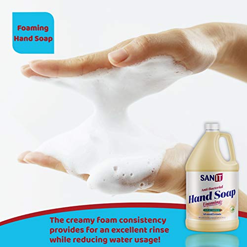 Sanit Antibacterial Foaming Hand Soap Refill - Advanced Formula with Aloe Vera and Moisturizers - All-Natural Moisturizing Hand Wash - Made in USA, Hawaii Tropical, 1 Gallon - Image 5