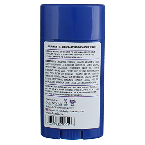 Dr. Teal's Vanilla Lavender Deodorant Gift Set (2 Pack, 2.65oz Ea.) - Shea Butter & Arrowroot Powder Absorb Moisture & Leave Skin Clean & Healthy - Image 4