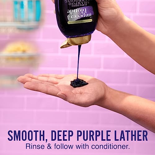 OGX Impecca-Blonde Purple Toning Shampoo, 13 fl oz - Image 7
