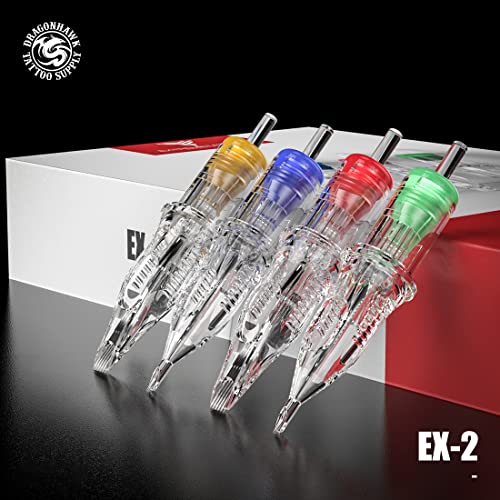 Dragonhawk Extreme Tattoo 50Pcs Cartridges Needles Mixed Sizes 1003RL 1005RL 1007RL 1009RL 1011RL EX-1 (#10RL-50PCS) - Image 8