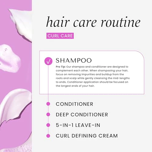 HASK CURL CARE Shampoo + Conditioner Set Coconut and Argan Oil, for Curly Hair Types, Vegan, Color Safe, Gluten-Free, Sulfate-Free, Paraben-Free, Cruelty-Free - 1 Shampoo and 1 Conditioner - Image 6