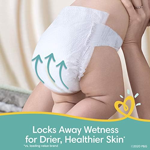 Baby Diapers Newborn/Size 1 (8-14 lb), 198 Count and Baby Laundry Detergent Pack of 2 - Pampers Swaddlers, One Month Supply & Dreft Stage 1 Newborn Hypoallergenic 50 Fl Oz (Packaging May Vary) - Image 3