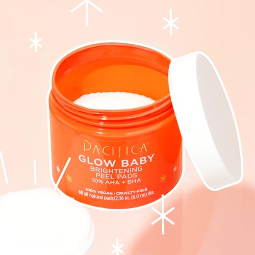 Pacifica Beauty Glow Baby Brightening Peel Pads 10% AHA + BHA, Skincare, Exfoliating, Skin Texture, Minimize Pores, For All Skin Types, Fragrance Free, Clean Skin Care, Vegan - 60 Pads (1 Count) - Image 10