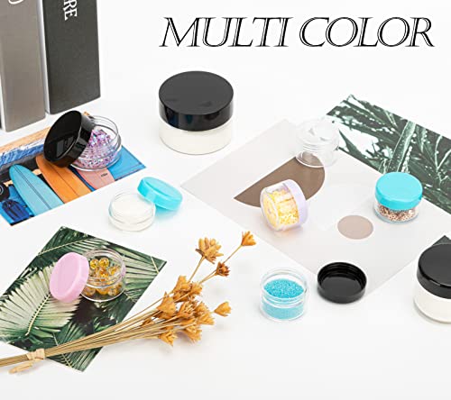 ZEJIA 3 Gram Sample Containers with Lids, 200 Count Tiny Sample Jars, 3ML Makeup Cosmetic Containers for Lip Balms, Lotion, Powder, Beauty Products(Clear Lids) - Image 7