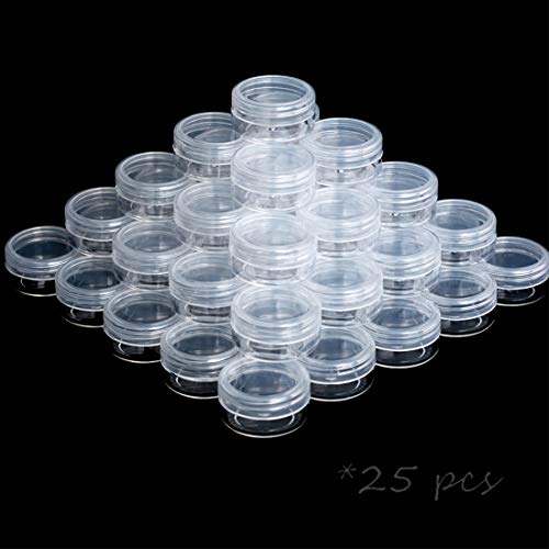 ZEJIA 3 Gram Sample Containers with Lids, 200 Count Tiny Sample Jars, 3ML Makeup Cosmetic Containers for Lip Balms, Lotion, Powder, Beauty Products(Clear Lids) - Image 9