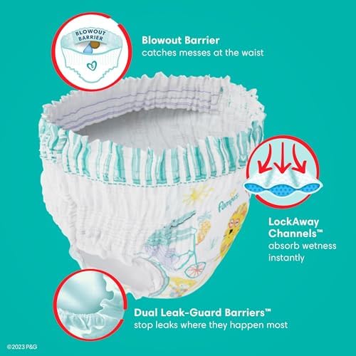 Pampers Diapers - Cruisers 360 - Size 6, 48 Count, Babyproof up to 100% Leakproof Pull-On Diaper - Image 6