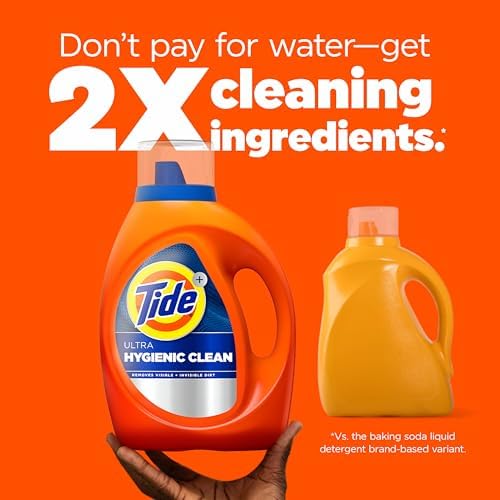 Tide Hygienic Clean Heavy 10X Duty Laundry Detergent Liquid Soap, Original Scent, HE Compatible, 59 Loads, 84 fl oz - Image 6