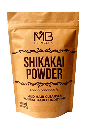 MB Herbals Shikakai Powder 454g | 1 lb | 16 oz | Natural Hair Cleanser & Conditioner | 100% Pure Acacia concinna Fruit Pods Powder from Wildcrafted Shikakai - Image 3