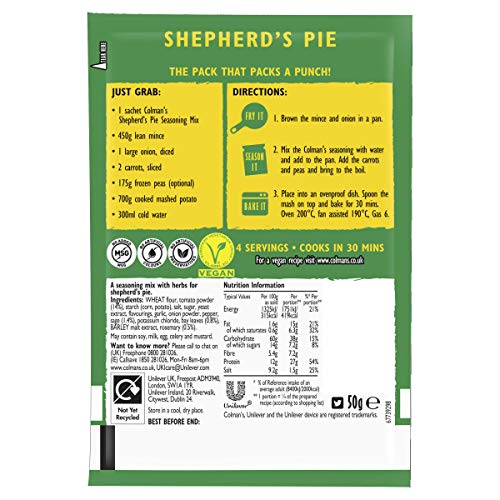 Colman's Shepherd's Pie Mix, 1.75-Ounce Packages (Pack of 16) - Image 3