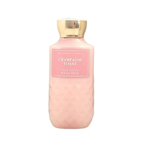 Bath and Body Works Champagne Toast Lotion 8 Ounce Full Size Pink Diamond Plate Look Bottle - Image 2