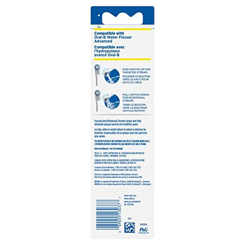 Oral-B Water Flosser Advanced Aquafloss Nozzle, 4 Count - Image 6
