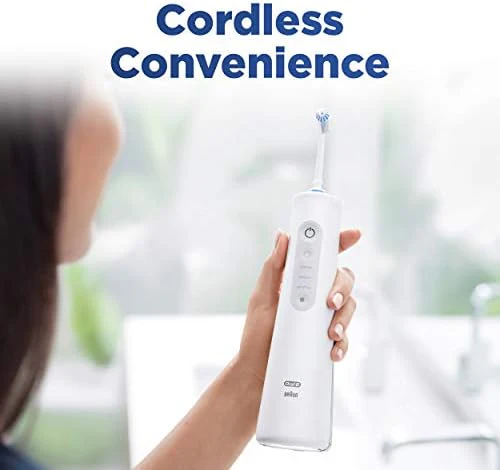 Oral-B Water Flosser Advanced, Cordless Portable Oral Irrigator Handle with 2 Nozzles - Image 8