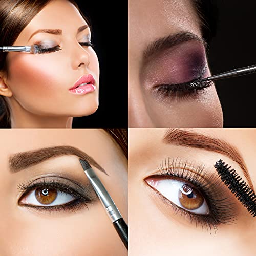 Duo Eye brow Brush, Angled Eyebrow Brush and Spoolie Brush, Eyelash Comb Eyebrow Brush Tool (20 Pcs) - Image 5