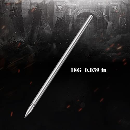 Piercing Needles - LQ 100Pcs 18G Body Piercing Needles Disposable Professional Piercing Needles for Body Ear Navel Nose Lip Nipple (18G 100PC) - Image 3