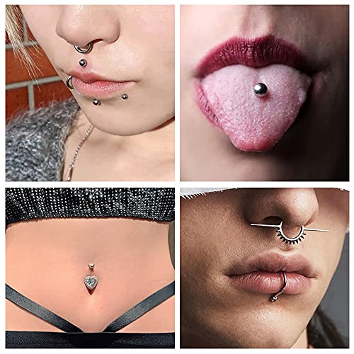 Piercing Needles - LQ 100Pcs 18G Body Piercing Needles Disposable Professional Piercing Needles for Body Ear Navel Nose Lip Nipple (18G 100PC) - Image 7