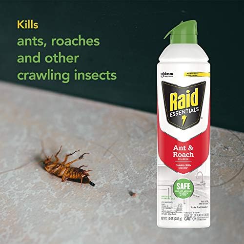 Raid Essentials Ant & Roach Killer Aerosol Spray, Child & Pet Safe, Kills Insects Quickly, for Indoor Use, 10 oz (Pack of 3) - Image 7