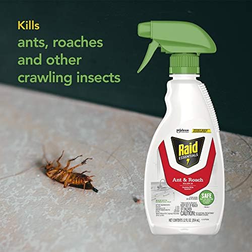 Raid Essentials Ant & Roach Killer Spray Bottle, Child & Pet Safe, Kills Insects Quickly, for Indoor Use, 12 Fl Oz (Pack of 3) - Image 6
