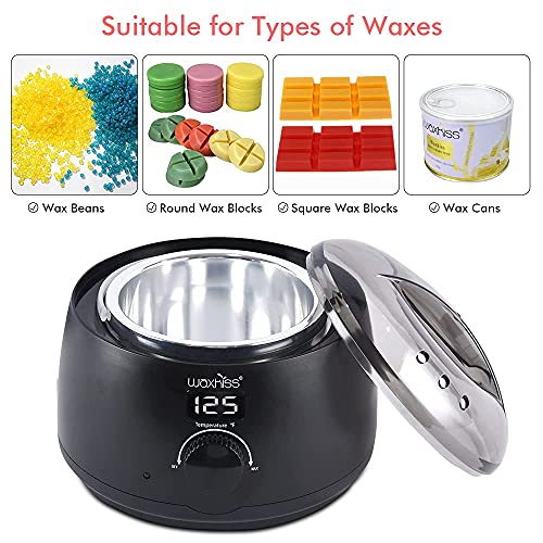 waxkiss Digital Hair Removal Warmer with See-Through Lid and 14oz Pot - Image 5