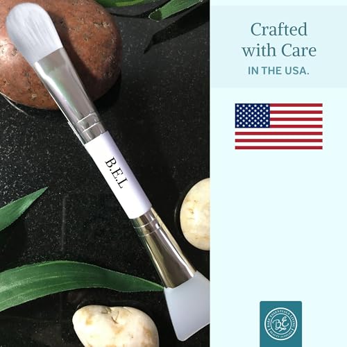 Bare Essentials Living Clay Face Mask Brush (3 Pack, White) Dual Soft Silicone Face Mask Applicator Brush Tool, Great Facial Essentials, Moisturizer Applicator & Skincare Brush for Facials - Image 7