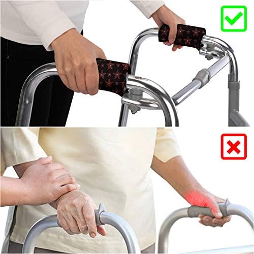 Spring Seaon Universal Walker Handle Padded -Hand Grip (2 Pack) Covers Non-Slip Cushion Padding for Folding Rolling Walker,Rollator Handle-Crutch Handle Pad Grips- Mobility Aid - Image 5