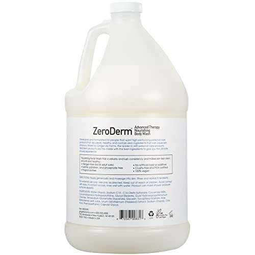 Ginger Lily Farms Botanicals ZeroDerm Advanced Therapy Nourishing Body Wash, 100% Vegan & Cruelty-Free, Fragrance Free, 1 Gallon Refill (Pack of 4) - Image 3