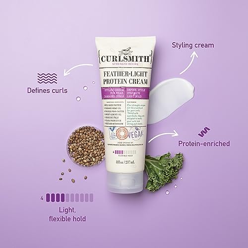 CURLSMITH - Feather-Light Protein Hair Cream 8 oz / 237 mL - Image 4