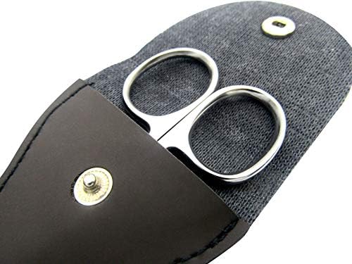 Rounded Stainless Steel Facial Hair Scissors/Safety Scissor for - Nose, Eyebrows, Facial Hair, Eyelashes, Moustache, Beard Trimming, Baby Nail. - Image 8