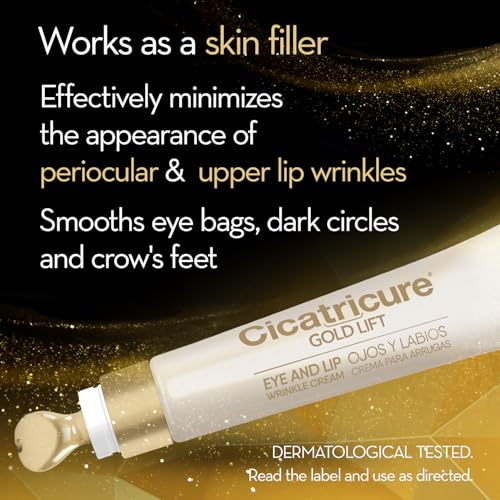 Cicatricure Gold Lift Dual Contour Eye and Lip Wrinkle Cream, Anti Aging Skin Care to Reduce Dark Circles, Puffiness & Expression Lines, 0.5 Ounce (Pack of 3) - Image 3