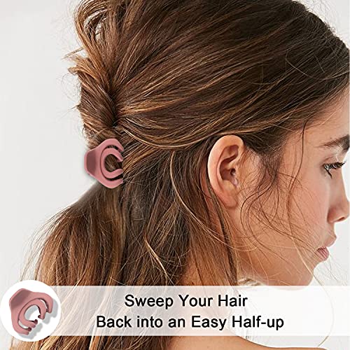 Small Hair Clips for Women Girls Kids, Tiny Hair Claw Clips for Thin/Medium Thick Hair, 1.5 Inch Mini Jaw Clips Matte Octopus Clip Nonslip Spider with Gift Box (Pack of 10 Colors) - Image 5