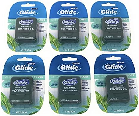 Oral-B Glide Mint Dental Floss with The Freshness of Tea Tree Oil 40m (Pack of 6) - Image 3