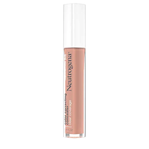 Neutrogena Clear Coverage Color Correcting Concealer Makeup, Lightweight Concealer with Niacinamide for Dark Spots, Oil-, Fragrance-, Paraben- & Phthalate-Free, Peach, 0.24 fl. oz - Image 5