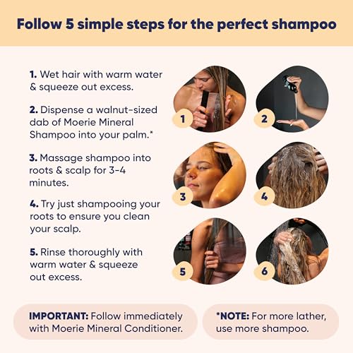 Moerie Mineral Shampoo and Conditioner Plus Hair Growth Spray Set – Ultimate Hair Care Pack – For Longer, Thicker, Fuller Hair - Volumizing Hair Care Products – Paraben & Silicone Free - 3 Products - Image 3