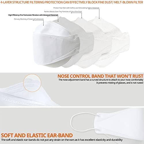 AIRAID-KF94 [Individually Wrapped] - Made in Korea, 4-Layer Filter, 3D Face Mask, Black, White, Adult and Older Teens - Image 4