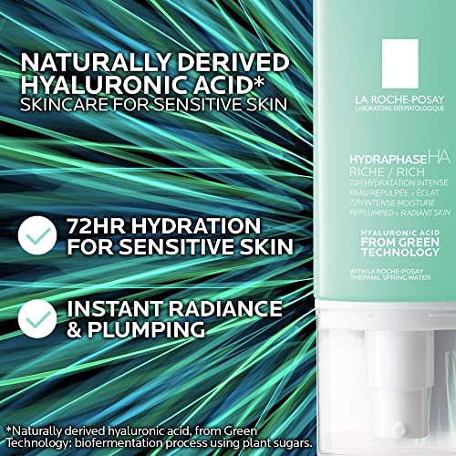 La Roche-Posay Hydraphase HA Rich, Hyaluronic Acid Face Moisturizer for Dry Skin with 72HR Hydration, Oil Free & Non-Comedogenic, 50 ML , 1.69 fl. oz. - Image 5