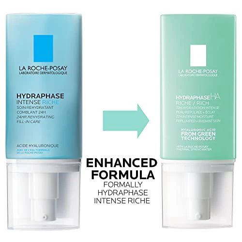 La Roche-Posay Hydraphase HA Rich, Hyaluronic Acid Face Moisturizer for Dry Skin with 72HR Hydration, Oil Free & Non-Comedogenic, 50 ML , 1.69 fl. oz. - Image 6